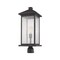 Z-Lite Portland 1 Light Outdoor Post Mount Fixture, Oil Rubbed Bronze And Clear Seedy 531PHBXLR-ORB - alternate 3
